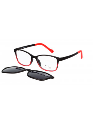 Cooline 133 matt black/red 2V1 46/15/130 + clip-on
